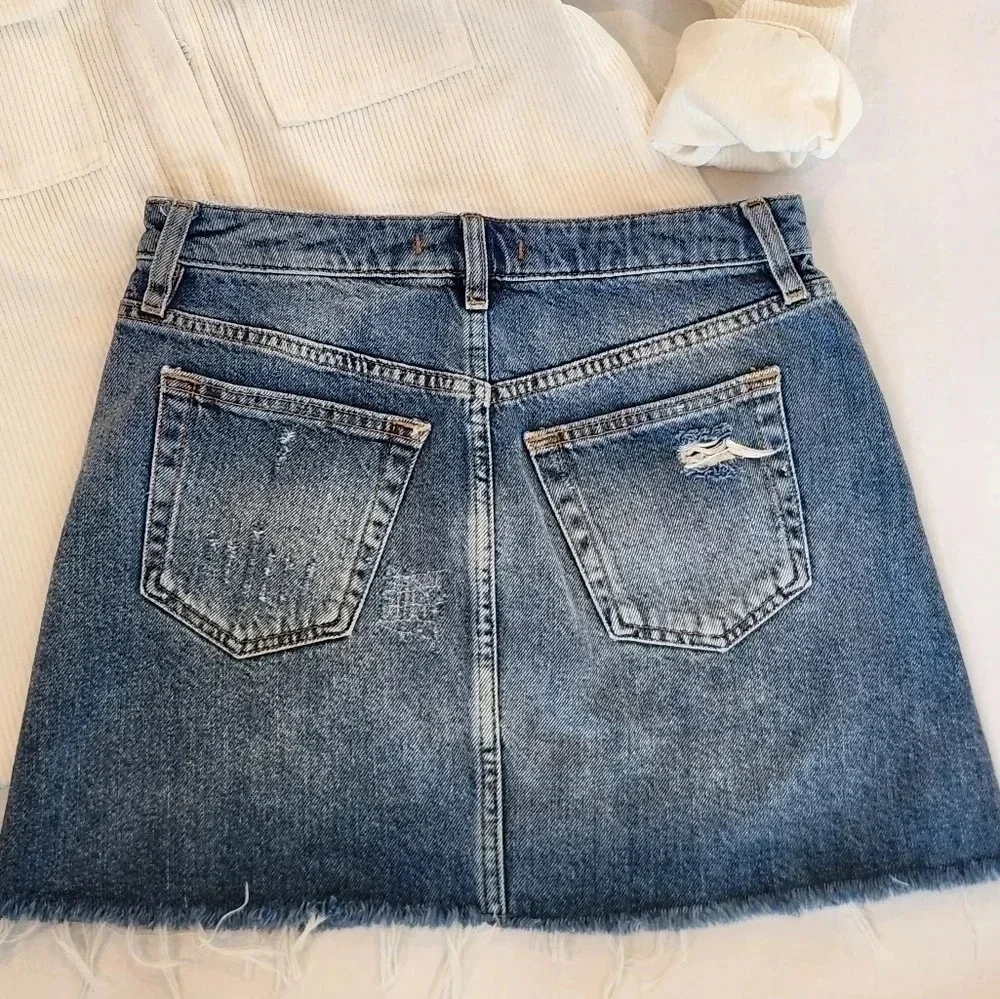 || WE THE FREE || denim mini skirt